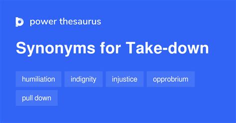 Take down synonym. Things To Know About Take down synonym. 